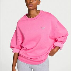 Victoria’s Secret Crystal Logo Fleece Crewneck Sweatshirt Angel Essentials